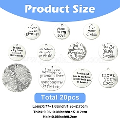 20шт 10 стиля подвески из сплава в тибетском стиле&nbsp;TIBEP-YW0002-38