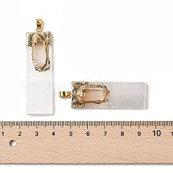 Большие подвески из натурального кварца и селенита&nbsp;G-H084-09G-01