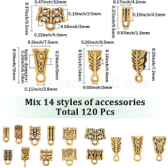 1 коробка трубчатых дужек из сплава тибетского типа&nbsp;FIND-SC0019-14