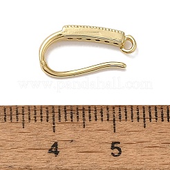 Стойка покрытие латунь микропаве прозрачный кубический цирконий крючки для сережек KK-A231-07G