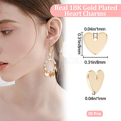 50 шт. Латунные подвески&nbsp;KK-BBC0005-77