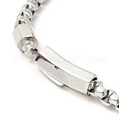 Не тускнеющий браслет-цепочка из нержавеющей стали 304 для мужчин и женщин BJEW-E009-02P