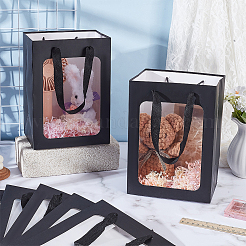 Прямоугольные бумажные подарочные пакеты с ручками&nbsp;ABAG-WH0044-62A