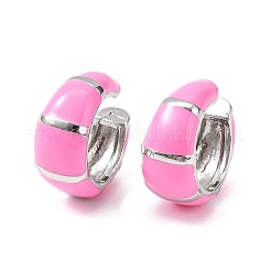 Серьги-каффы в форме буквы С из латуни EJEW-D321-04P-01