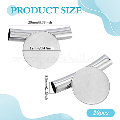 20 шт. латунная подвеска-кабошон KK-PH0012-41P