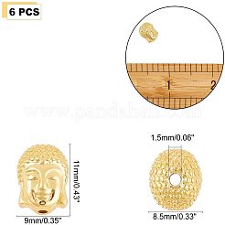 Латунные бусины&nbsp;KK-AR0001-21G