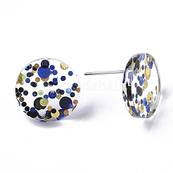 Серьги-гвоздики из ацетата (смолы) целлюлозы KY-R022-014