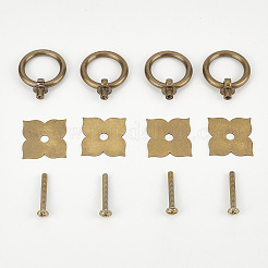 Клевер из латуни с железными ручками для ящика KK-WH0079-64