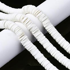 Плоские круглые бусины из глины ручной работы полимерные&nbsp;CLAY-R067-12mm-17