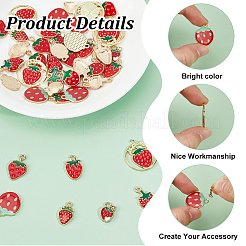 48шт 8 стиля подвески из сплава с эмалью&nbsp;ENAM-HY0001-48