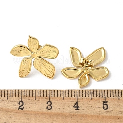 Серьги-гвоздики из нержавеющей стали 304&nbsp;LS-EJEW-S257-01G