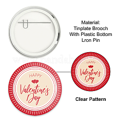 Брошь из белой жести JEWB-WH0013-022