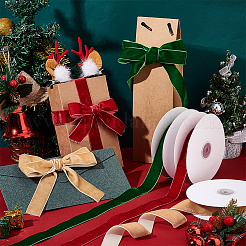 3 рулон 3-х цветных односторонних бархатных лент OCOR-AR0001-57