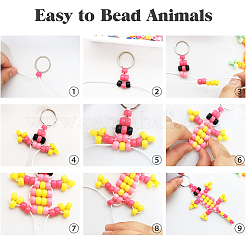 400шт акриловые европейские бусины MACR-SP0001-02