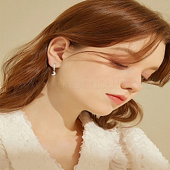 4 пара 4-х стилевых серег из сплава с застежкой-молнией для женщин&nbsp;EJEW-LP0007-117