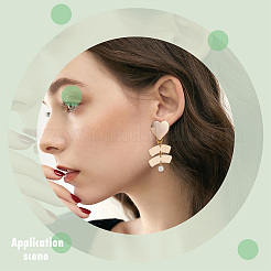 16 шт. латунные серьги-гвоздики&nbsp;KK-DC0001-30