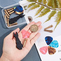 Наборы медиаторов и колышков для струн из АБС-пластика AJEW-FG0001-82