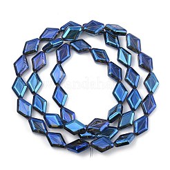 Стеклянные бусины с гальваническим покрытием  EGLA-B010-01A-FR05