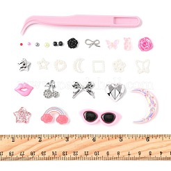 Комплекты фурнитуры для подвесок из искусственного жемчуга и сплава&nbsp;DIY-FS0009-79