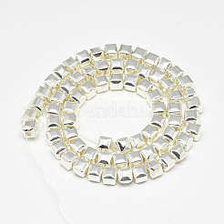 Гальванизировать немагнитных синтетический гематит бисер пряди G-Q465-41S