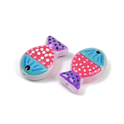 Выпечка окрашенные стеклянные бусины LAMP-F036-02H