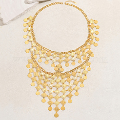 Ближневосточный старинный латунный монетный кисточка для лица вуаль праздничный аксессуар для вечеринки RO3391