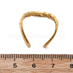 Открытые манжетные кольца из нержавеющей стали 304&nbsp;RJEW-Q011-02G