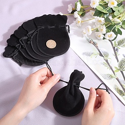 20 шт. бархатные сумки-шнурки из тыквы TP-BBC0001-07B-04