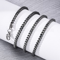 Ожерелья из цепочек пшеницы из нержавеющей стали 304 толщиной 2.5 мм&nbsp;NJEW-Q013-16B