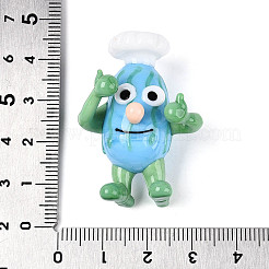 Декоративные элементы ручной работы из стекла в виде мультяшного шеф-повара.&nbsp;LAMP-T025-12M