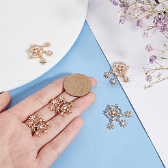 Латунные микропаве прозрачные подвески с фианитом KK-BC0010-45