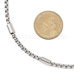 Ожерелья из прямоугольной цепочки из нержавеющей стали 304 толщиной 5.5 мм NJEW-JN05546