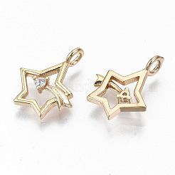 Латунные микро проложить кубического циркония подвески&nbsp;LS-X-KK-S359-065-RS