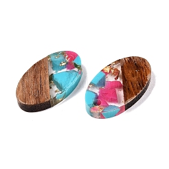 Подвески из прозрачной смолы и ореха RESI-T057-03K