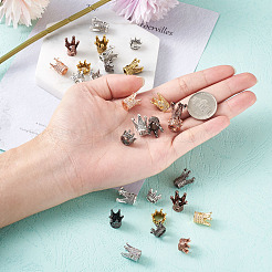 Латунные микро проложить кубического циркония бусы ZIRC-TA0001-07