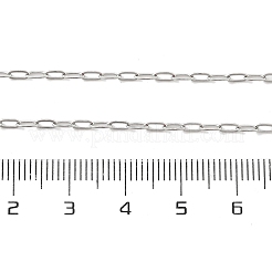 Некорневая цепочка-скрепка из нержавеющей стали 304 с застежками-лобстерами для мужчин и женщин NJEW-H205-03P-01