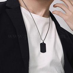 Мужская хирургическая нержавеющая сталь 316 большой прямоугольник ручная штамповка пустая бирка большие подвески&nbsp;STAS-UN0002-76B