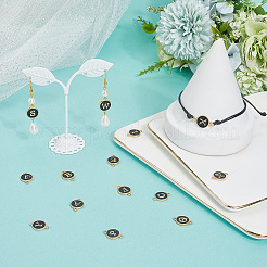 52 шт. 26 стиля сплав эмалированные буквы звенья соединительные подвески&nbsp;ENAM-SC0006-61A