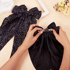 2 шт. 2 стильных заколки-бантики из полиэстера/ткани для женщин и девочек&nbsp;DIY-TA0011-57