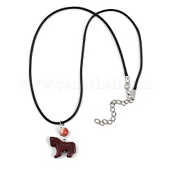 Подвеска в виде лошади из окрашенной синтетической бирюзы&nbsp;NJEW-JN05430-02