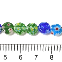 Ручной Millefiori сердце стекла из бисера пряди LK-U001-02