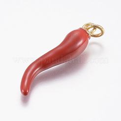 Большие эмалевые подвески из нержавеющей стали 304&nbsp;STAS-F157-10G-B