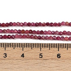Натуральный красный турмалин бусы нити G-RM250101-A14