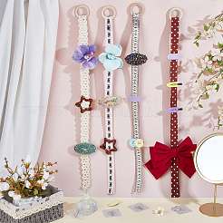 Полиэстер бант для хранения настенная подвеска украшение HJEW-OC00107