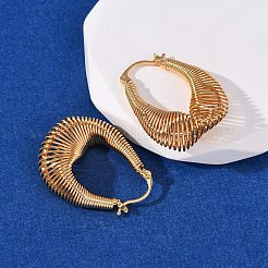 Серьги-кольца из латунных самородков EJEW-A143-11G