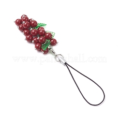 Ремешки для мобильных телефонов из искусственного нефрита&nbsp;HJEW-JM04361