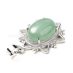 Естественный зеленый авантюрин подвески&nbsp;G-B033-03P-23