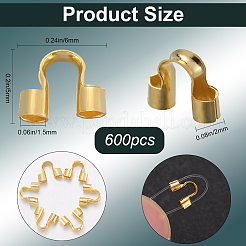 600шт латунная проволочная защита&nbsp;KK-SP0001-95G