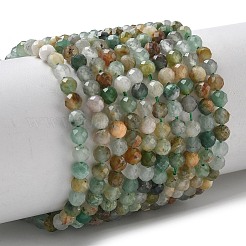 Природные африканские нефритовые бусы пряди&nbsp;G-L651-C04-4mm