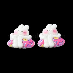 Непрозрачные кабошоны милого зайчика CRES-O006-14B